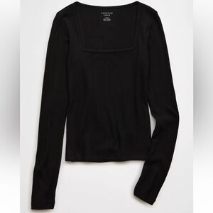 AE Long Sleeve Square Neck T-Shirt